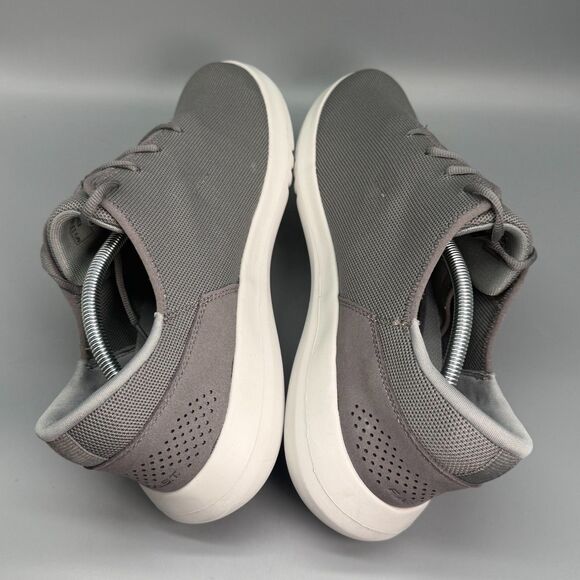 Kizik Madrid Eco Men 13 WIDE Gray Knit Lace-Up Low Athletic Running Sneaker Shoe